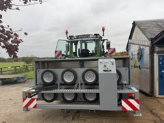Windworks linear cable engine mounted on a tractor