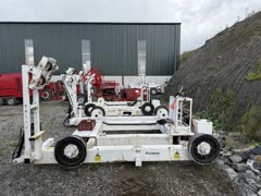 Cable stands with diesel powered drum drive