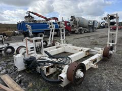 Cable drum loaded onto Windworks cable stands